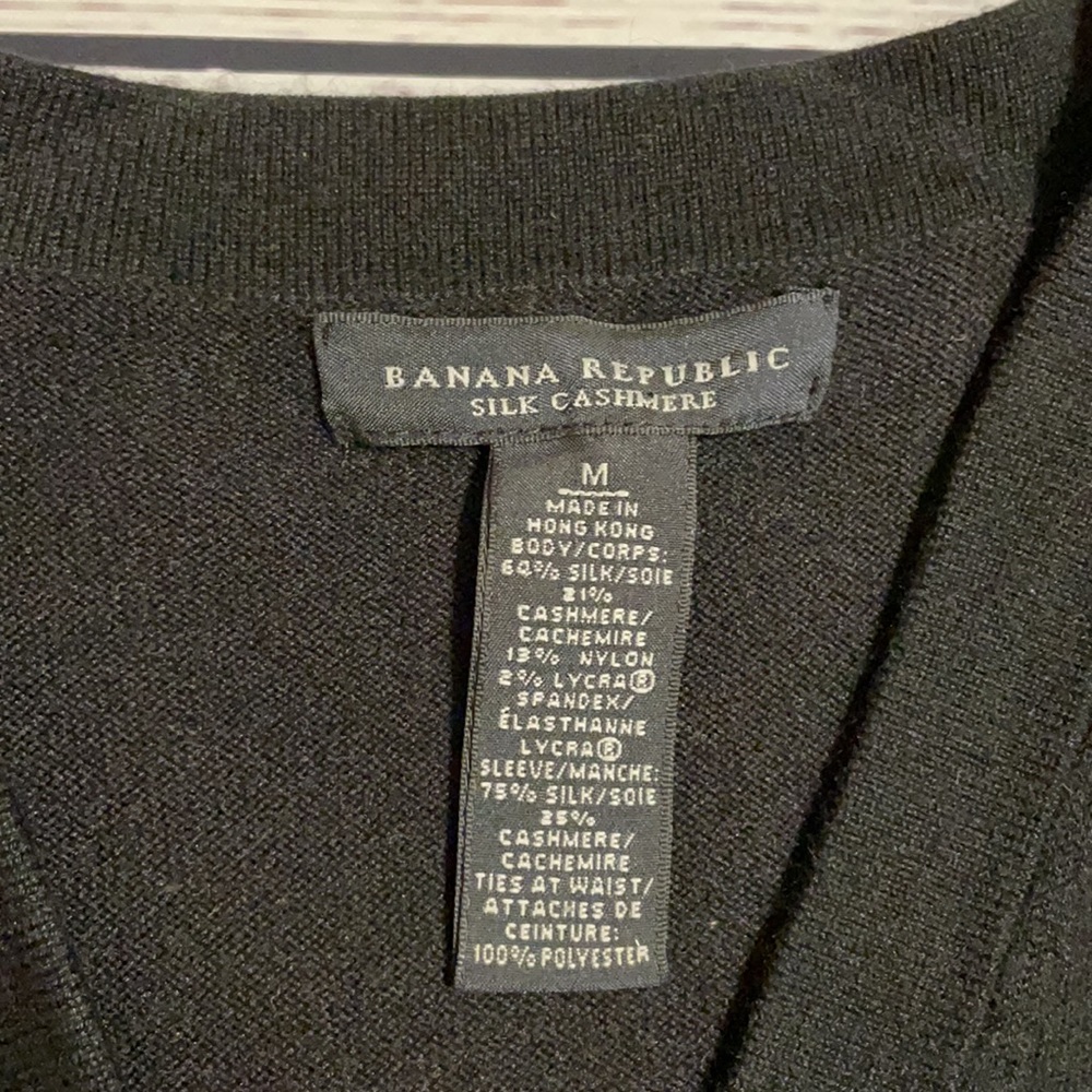 Banana Republic Cashmere Wrap Ruffle Sleeve Sweater - Picture 2 of 7